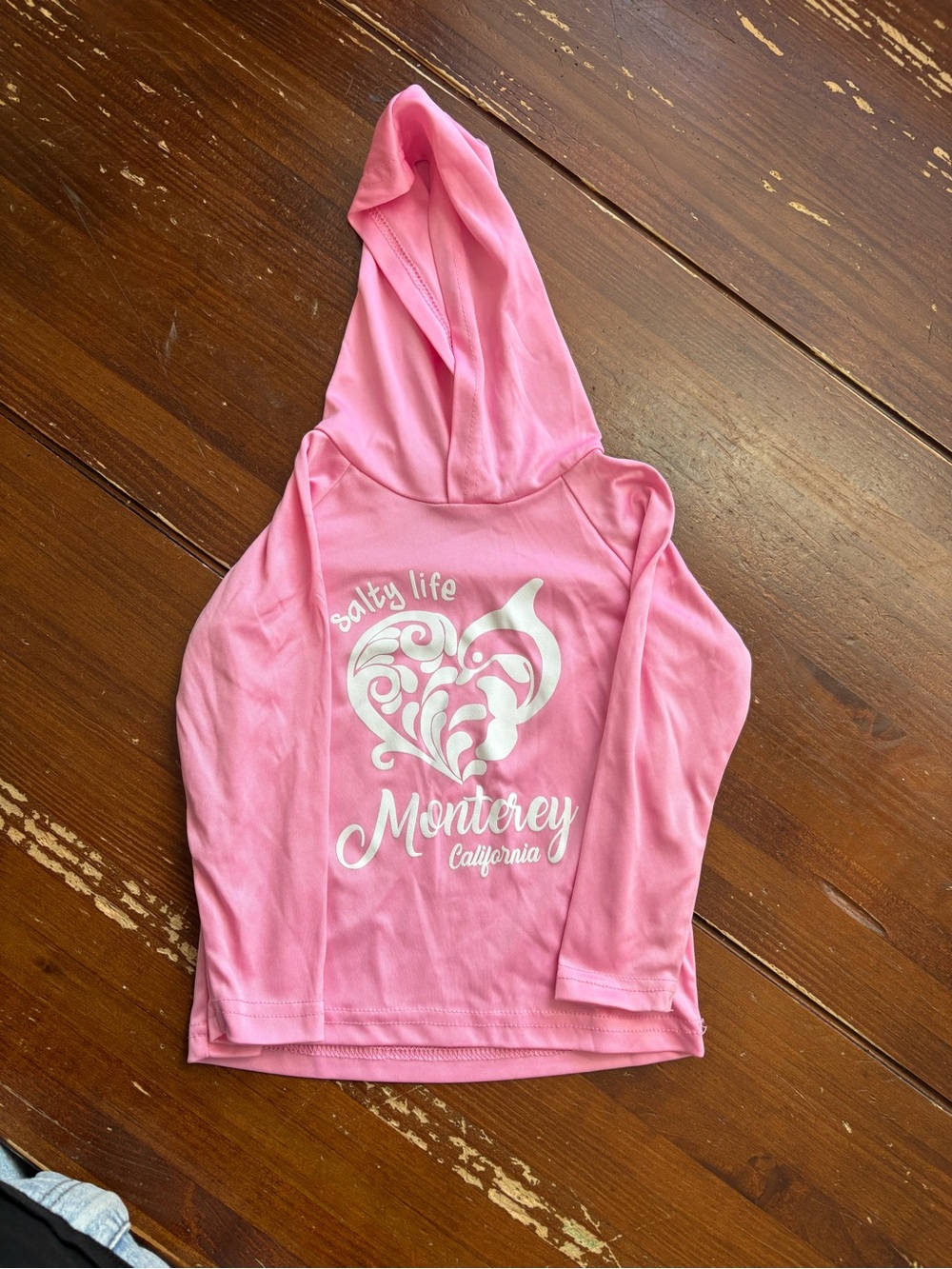 Salty Life Monterey Pink Hooded Kids Top